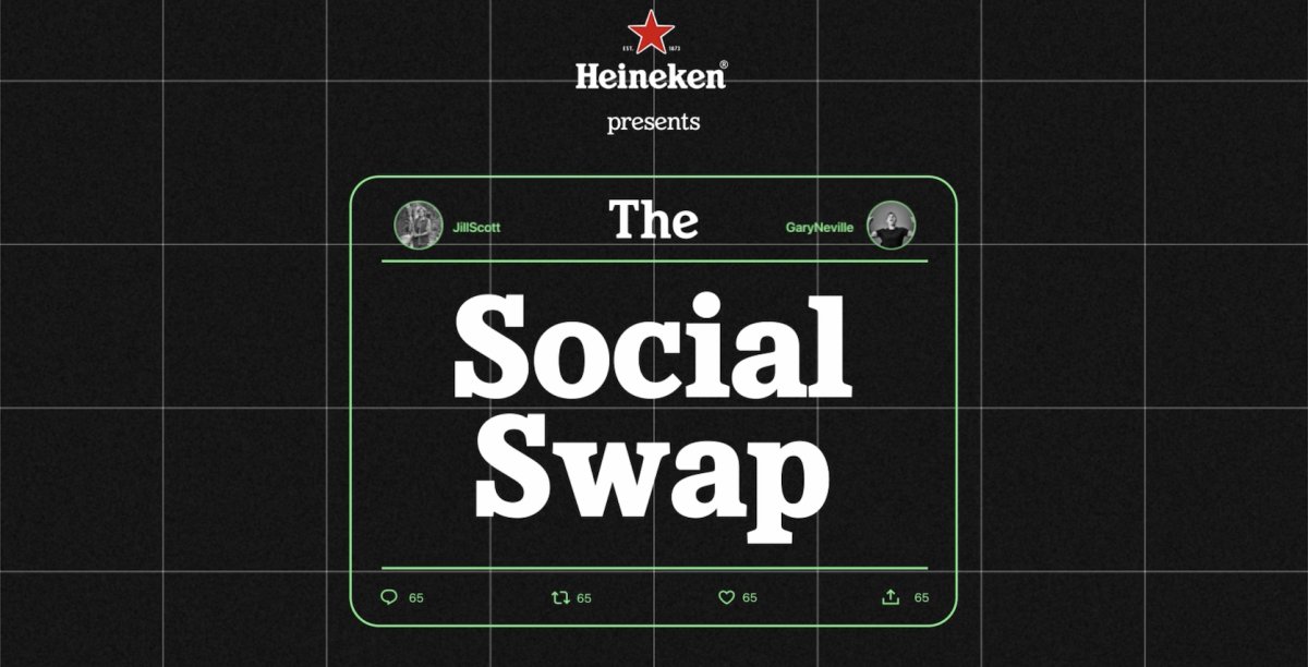 banner thats says "The Social Swap:
